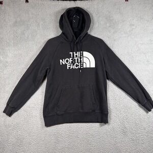 North Face Hoodie Womens Small Black Pullover Sweatshirt Kangaroo Pocket Outdoor
